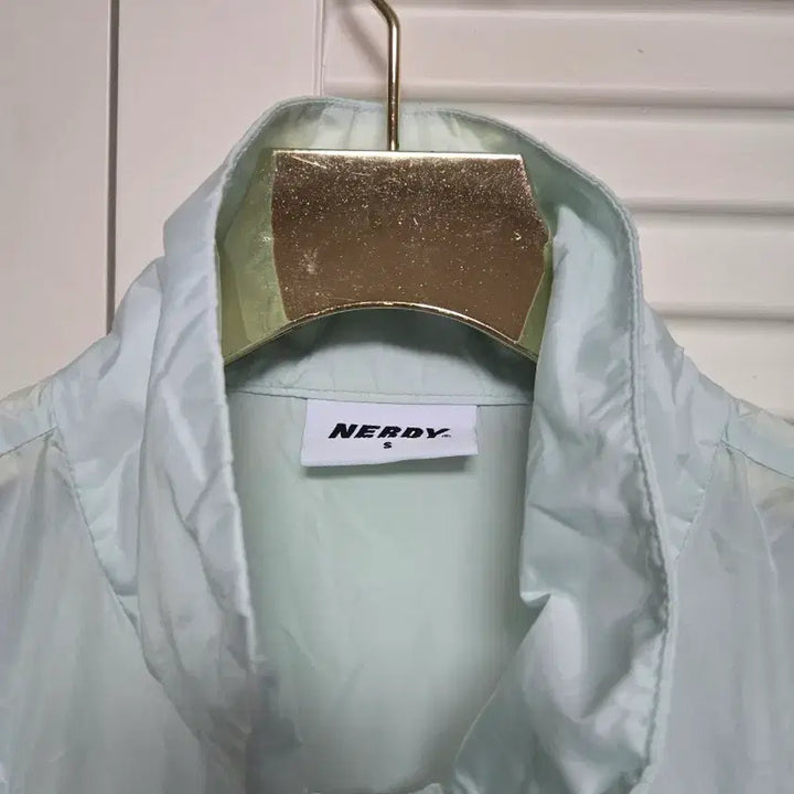 [BUNJANG] Nerdy Windbreaker Jacket Mint / 널디 반팔 바람막이 자켓 민트색