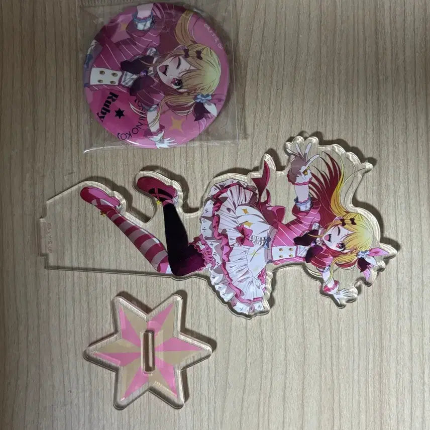 [BUNJANG] Oshi no Ko Hoshino Ruby Acrylic Badge Bundle Set / 최애의 아이 호시노 루비 파르코 아크릴 캔뱃지 일괄 세트판매 덤