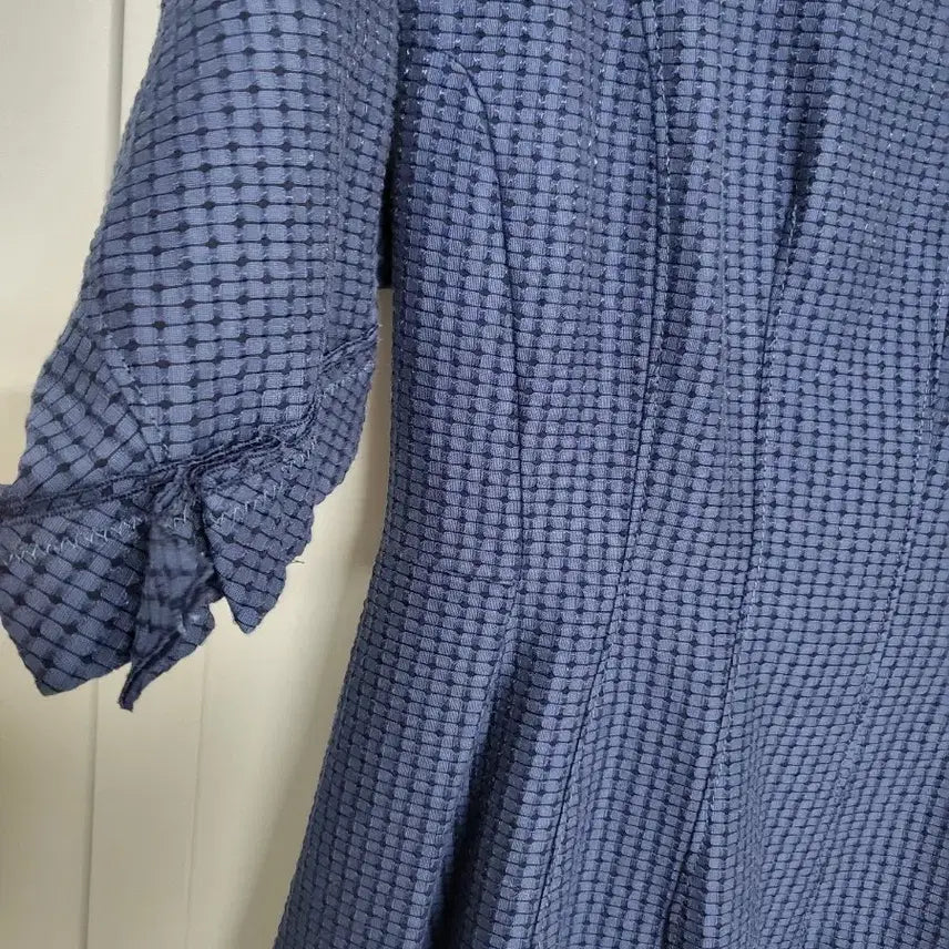 [BUNJANG] Misha Navy Flare Midi Dress / 미샤 네이비 플레어 원피스