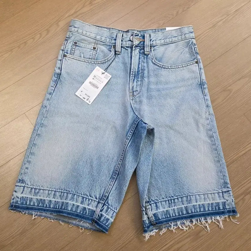 [BUNJANG] ZARA Baggy Fit Denim Bermuda Shorts / <새옷> ZARA 배기핏 데님 버뮤다 팬츠