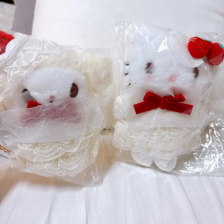 [BUNJANG] Sanrio Shortcake Mascot Kitty &amp; My Melody Bundle Set / 산리오 쇼트케이크 마스코트 (키티 &amp; 마이멜로디) 일괄판매 (완벽한 개체