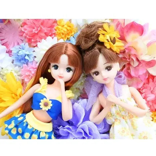 [SOLD OUT] 타카라토미 리카인형과 해피 써머세트 해바라기 수영복 원피스 세트