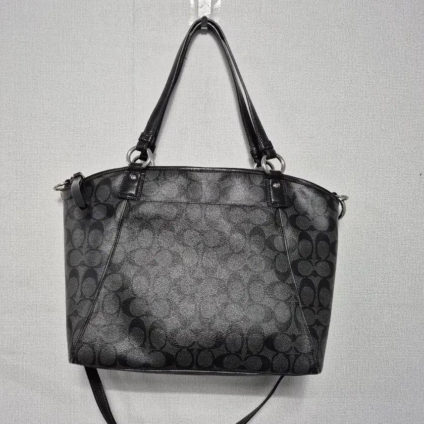 [BUNJANG] Coach Signature Black Tote Bag / 코치 시그니처 블랙 숄더백 토트백