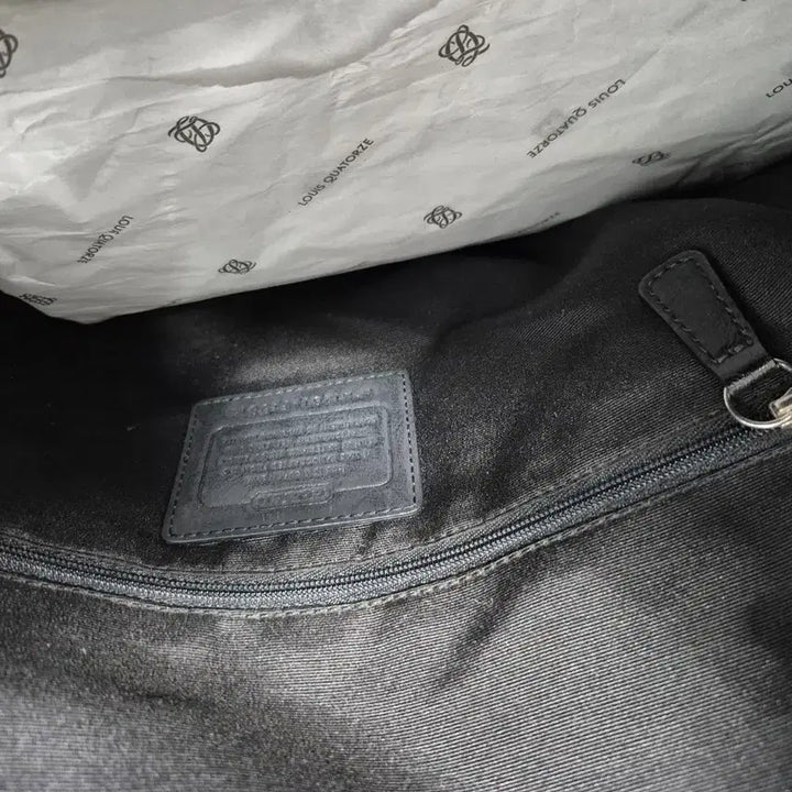 [BUNJANG] Coach Signature Black Tote Bag / 코치 시그니처 블랙 숄더백 토트백