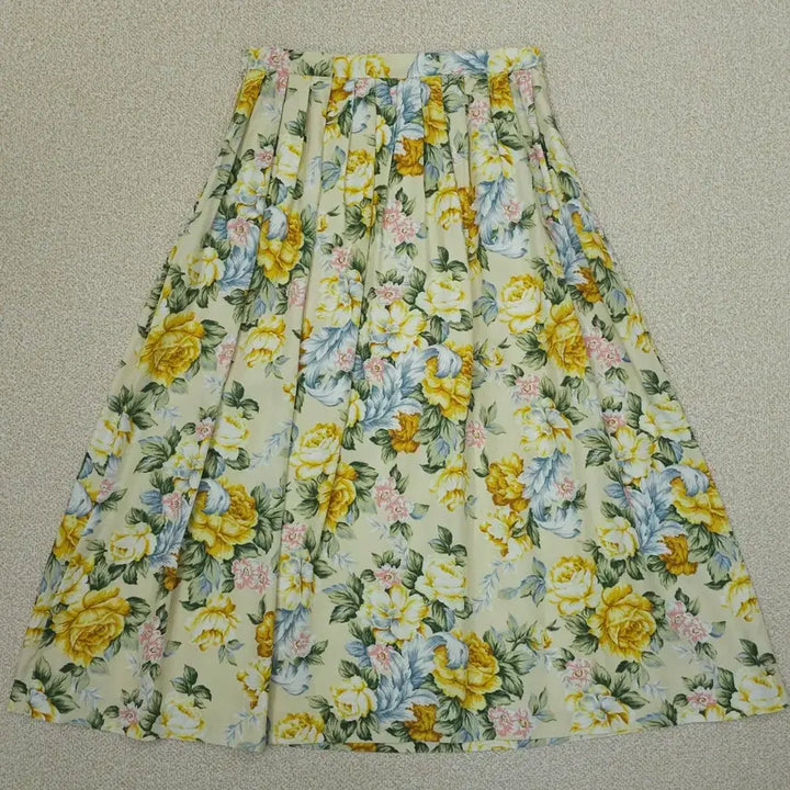 [BUNJANG] Gerard Darel Floral A-Line Skirt / (S)제라드다렐 여성 A라인 스커트 플라워 옐로우 W3083