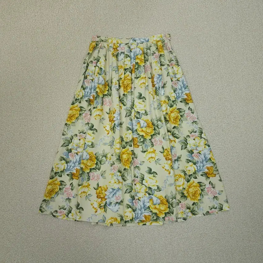 [BUNJANG] Gerard Darel Floral A-Line Skirt / (S)제라드다렐 여성 A라인 스커트 플라워 옐로우 W3083