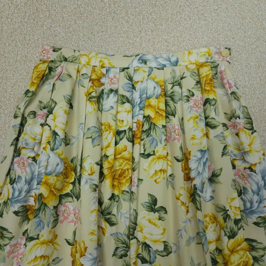 [BUNJANG] Gerard Darel Floral A-Line Skirt / (S)제라드다렐 여성 A라인 스커트 플라워 옐로우 W3083