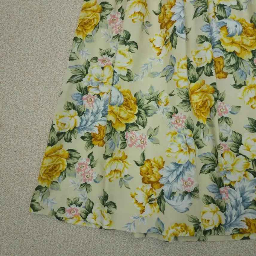 [BUNJANG] Gerard Darel Floral A-Line Skirt / (S)제라드다렐 여성 A라인 스커트 플라워 옐로우 W3083