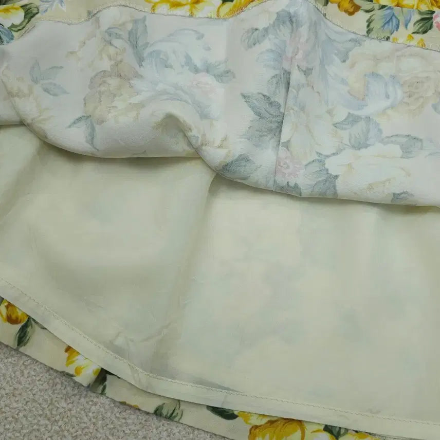 [BUNJANG] Gerard Darel Floral A-Line Skirt / (S)제라드다렐 여성 A라인 스커트 플라워 옐로우 W3083