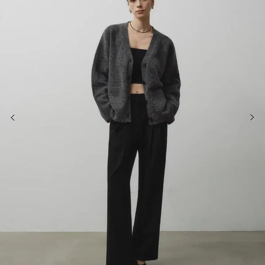 [BUNJANG] Nomellet Essential Semi Wide Slacks Black / 노멜렛 에센셜 세미 와이드 슬랙스 블랙 0