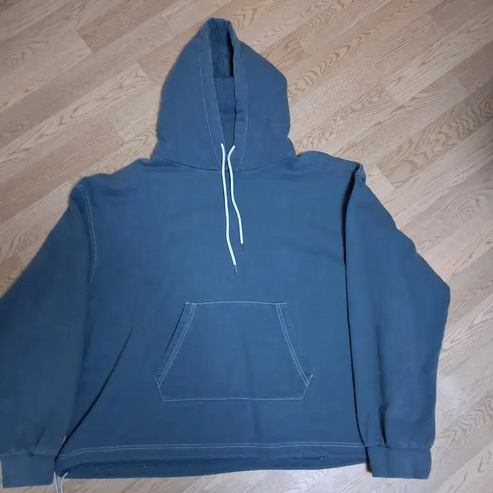 [BUNJANG] Qcumbers Big Silhouette Hoodie - Dark Celadon / 큐컴버스 빅 실루엣 후디 - 다크 세라돈 3사이즈 팝니다.