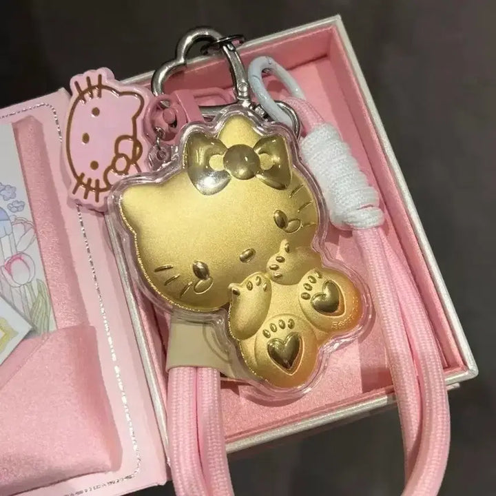 [BUNJANG] Sanrio Golden Hello Kitty Charm / (최저가)산리오 순금 황금 헬로키티 키링