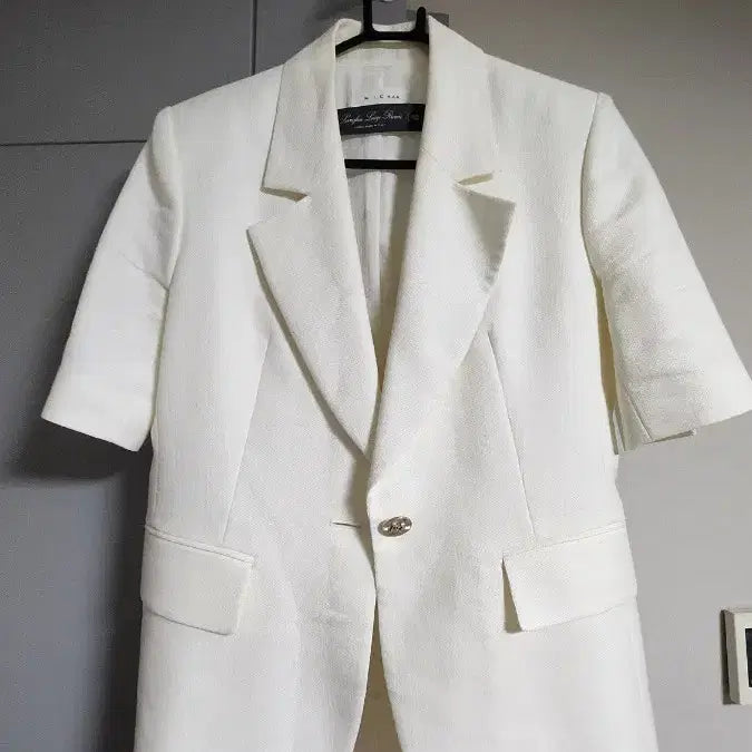 [BUNJANG] Misha White Short-Sleeve Tailored Jacket / 미샤반팔 화이트 자켓
