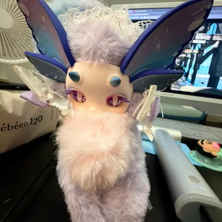 [SOLD OUT] 보라색 날개 퍼 인형 베이비쓰리