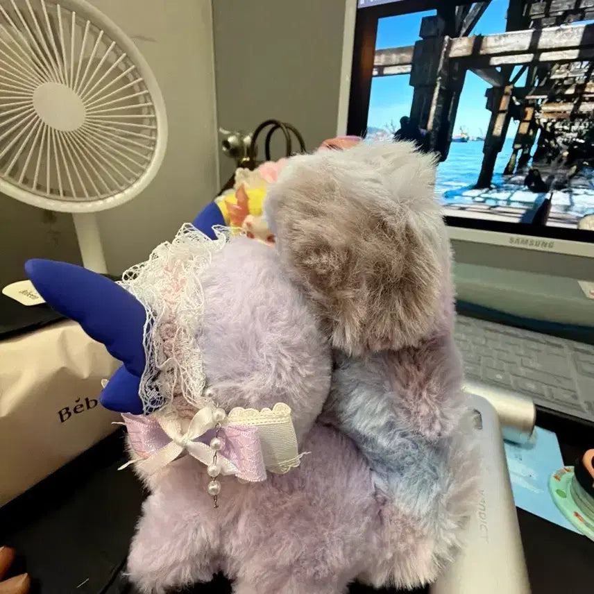 [SOLD OUT] 보라색 날개 퍼 인형 베이비쓰리