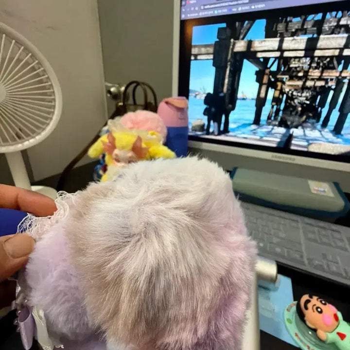 [SOLD OUT] 보라색 날개 퍼 인형 베이비쓰리