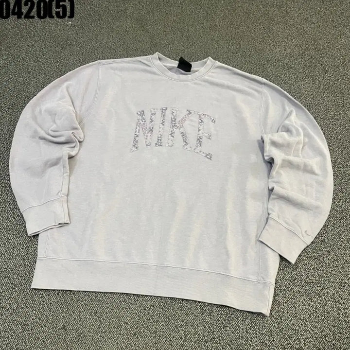[BUNJANG] Nike Flower Logo Sweatshirt Lavender 2XL / 나이키 플라워 로고 맨투맨 라벤더2xl 0420