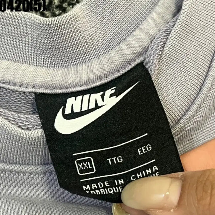 [BUNJANG] Nike Flower Logo Sweatshirt Lavender 2XL / 나이키 플라워 로고 맨투맨 라벤더2xl 0420