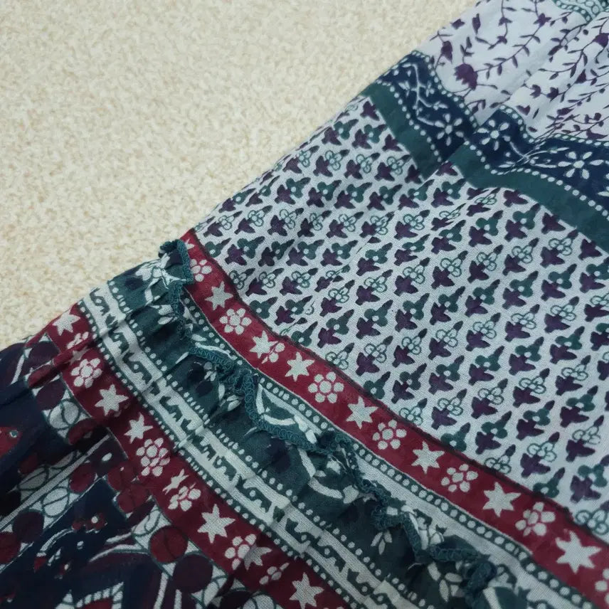 [BUNJANG] Japanese Paisley Ethnic Long Skirt / (M)일본 롱 스커트 페이즐리 에스닉 히피 빈티지 W3092