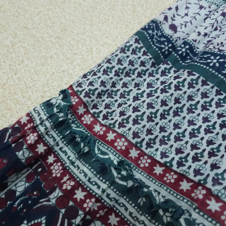 [BUNJANG] Japanese Paisley Ethnic Long Skirt / (M)일본 롱 스커트 페이즐리 에스닉 히피 빈티지 W3092