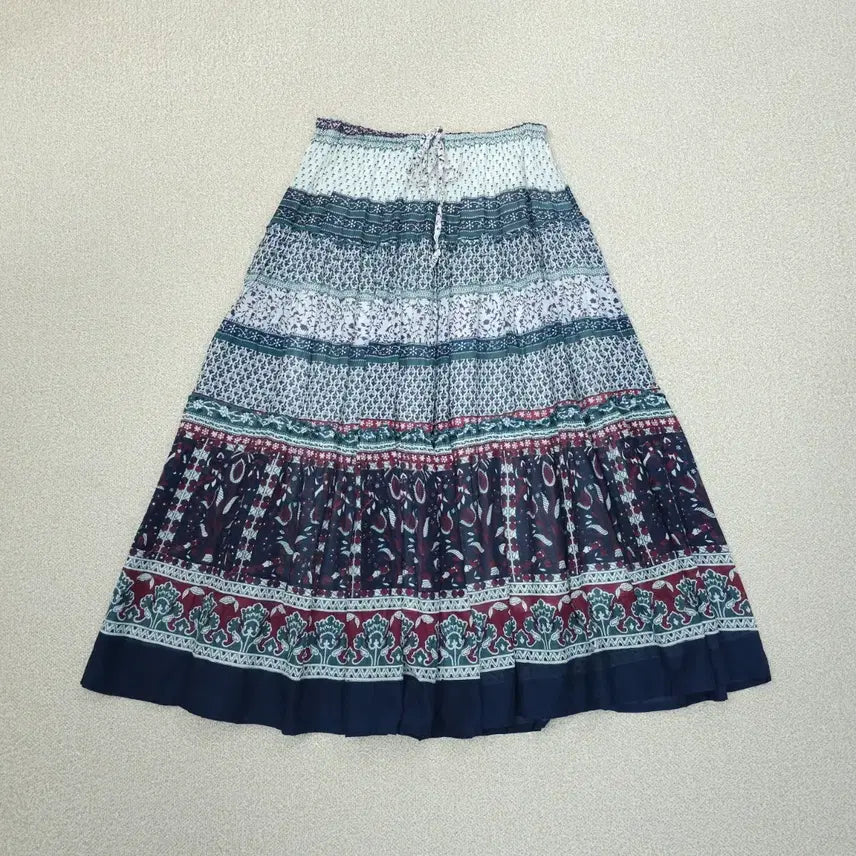 [BUNJANG] Japanese Paisley Ethnic Long Skirt / (M)일본 롱 스커트 페이즐리 에스닉 히피 빈티지 W3092