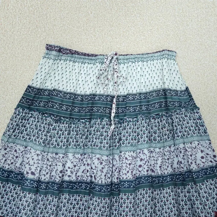 [BUNJANG] Japanese Paisley Ethnic Long Skirt / (M)일본 롱 스커트 페이즐리 에스닉 히피 빈티지 W3092