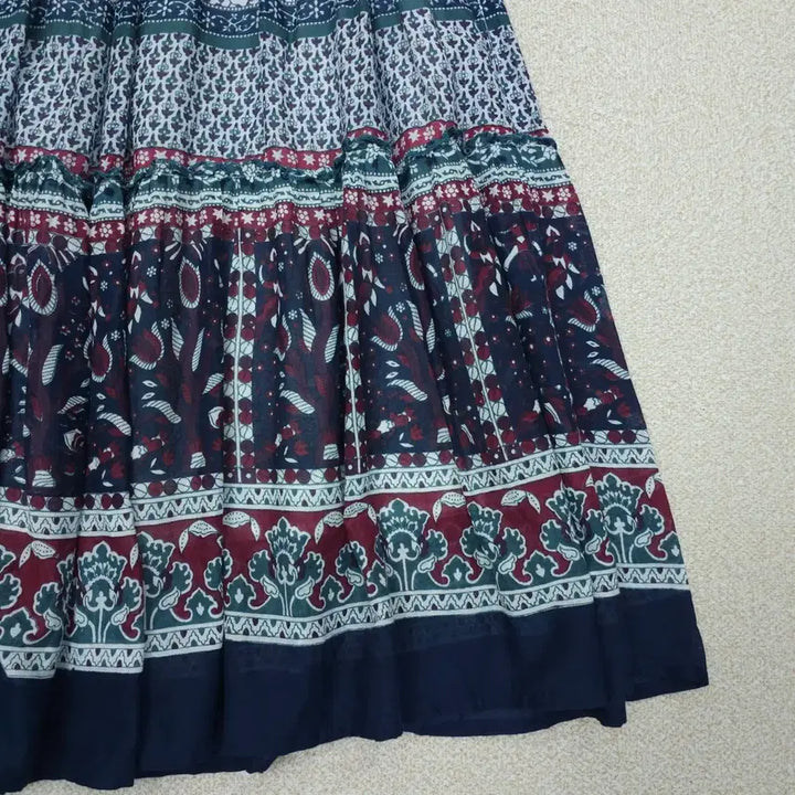 [BUNJANG] Japanese Paisley Ethnic Long Skirt / (M)일본 롱 스커트 페이즐리 에스닉 히피 빈티지 W3092