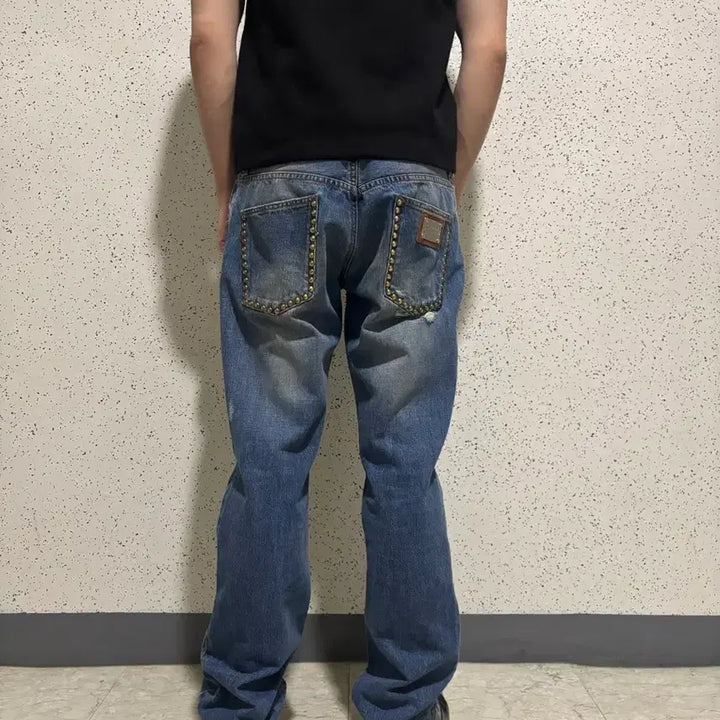 [BUNJANG] Dolce &amp; Gabbana Studded Pants / 돌체앤가바나 스터드 장식 팬츠 48