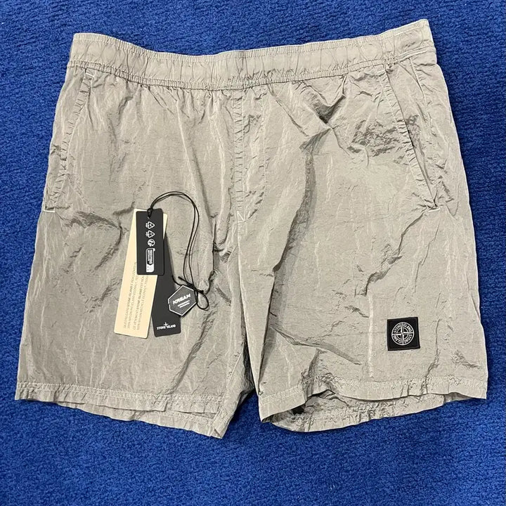 [SOLD OUT] 스톤 아일랜드 나일론 메탈 반바지 그레이