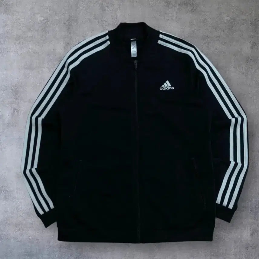 [BUNJANG] Adidas 3-Stripes Track Top Black (Size L) / 정품) 아디다스 삼선 트랙탑 블랙 size L 무나무나 무료나눔