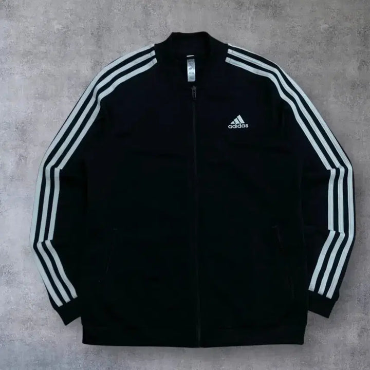 [BUNJANG] Adidas 3-Stripes Track Top Black (Size L) / 정품) 아디다스 삼선 트랙탑 블랙 size L 무나무나 무료나눔