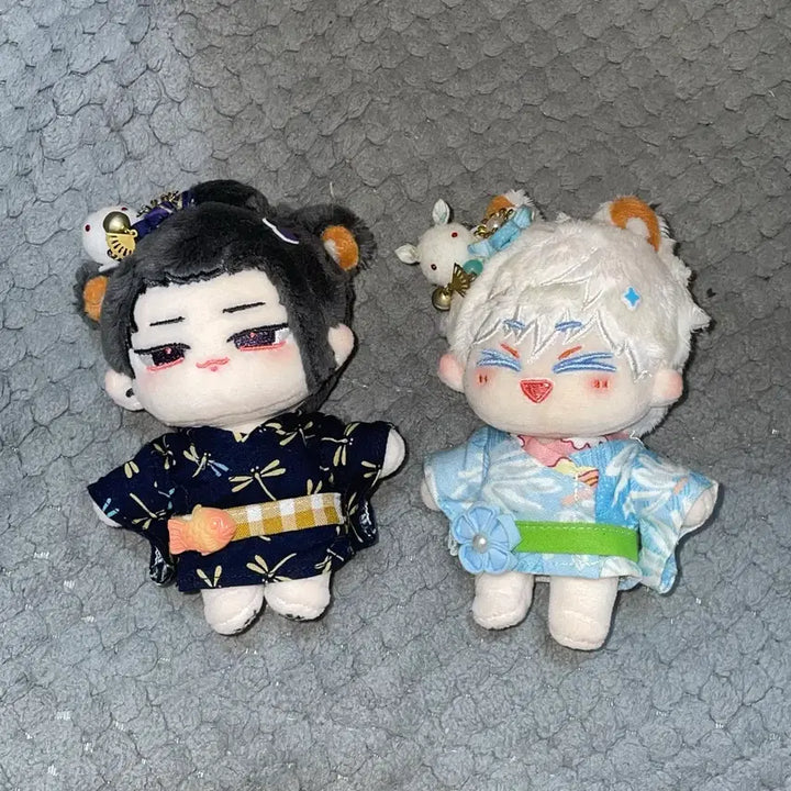 [BUNJANG] Jujutsu Kaisen Gojo Satoru Geto Suguru High School Alumni Plush Set (10cm) / 주술회전 고죠 게토 속성 솜인형 고교동창 와모룩 회옥절 누이 옷 의상