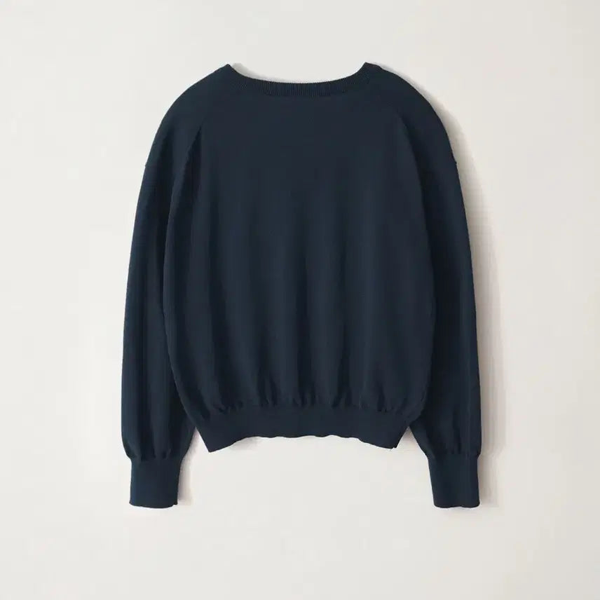 [BUNJANG] Nothing Written Pipley V-neck Pullover Navy / 낫띵리튼 Pipley v-neck pullover navy