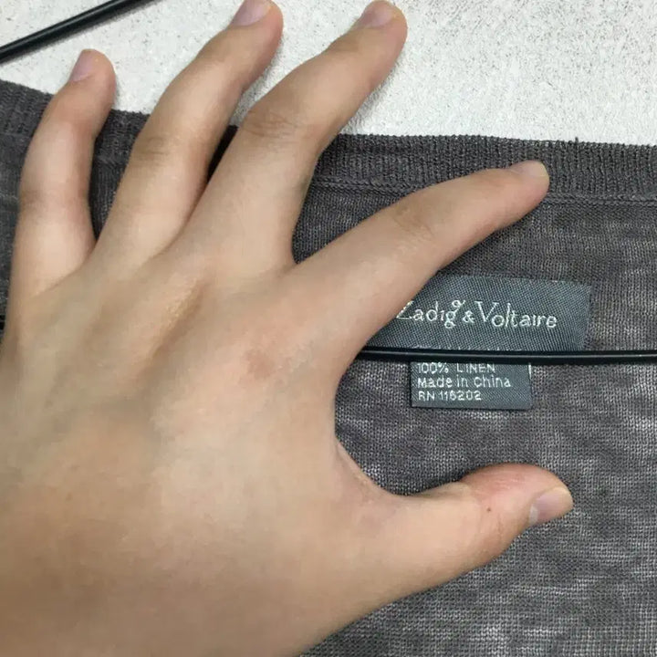 [BUNJANG] Zadig &amp; Voltaire Skull Linen Cardigan L / 쟈딕앤볼테르 해골 린넨 가디건 L