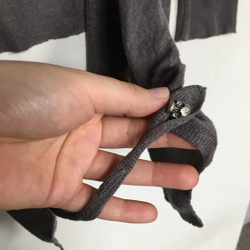 [BUNJANG] Zadig &amp; Voltaire Skull Linen Cardigan L / 쟈딕앤볼테르 해골 린넨 가디건 L