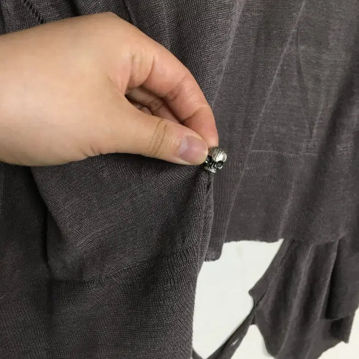 [BUNJANG] Zadig &amp; Voltaire Skull Linen Cardigan L / 쟈딕앤볼테르 해골 린넨 가디건 L