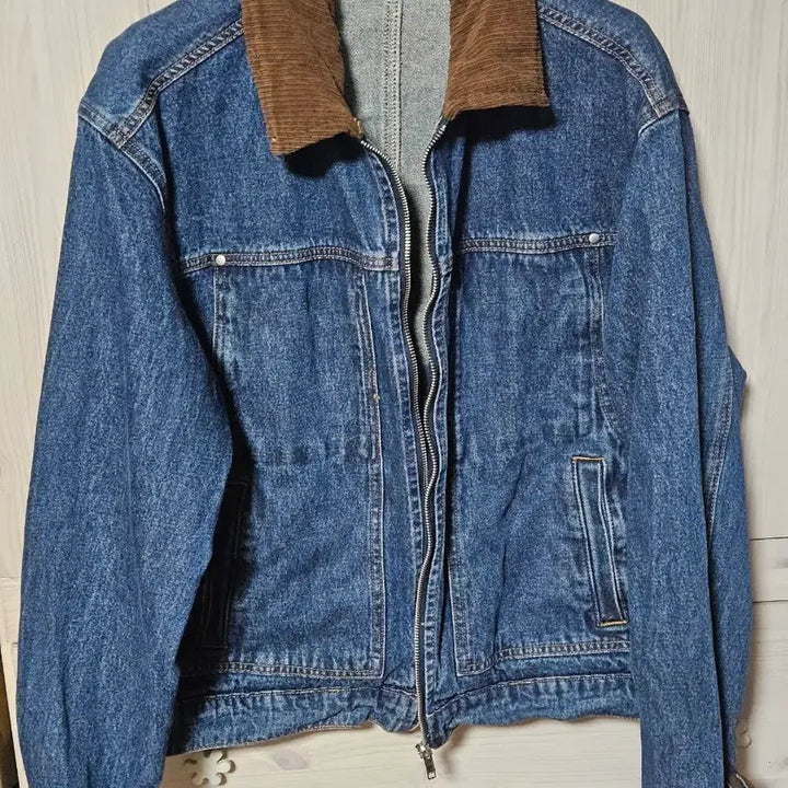 [BUNJANG] TRILLION Corduroy Denim Jacket / TRILLION 트릴리온 코듀로이 데님 자켓