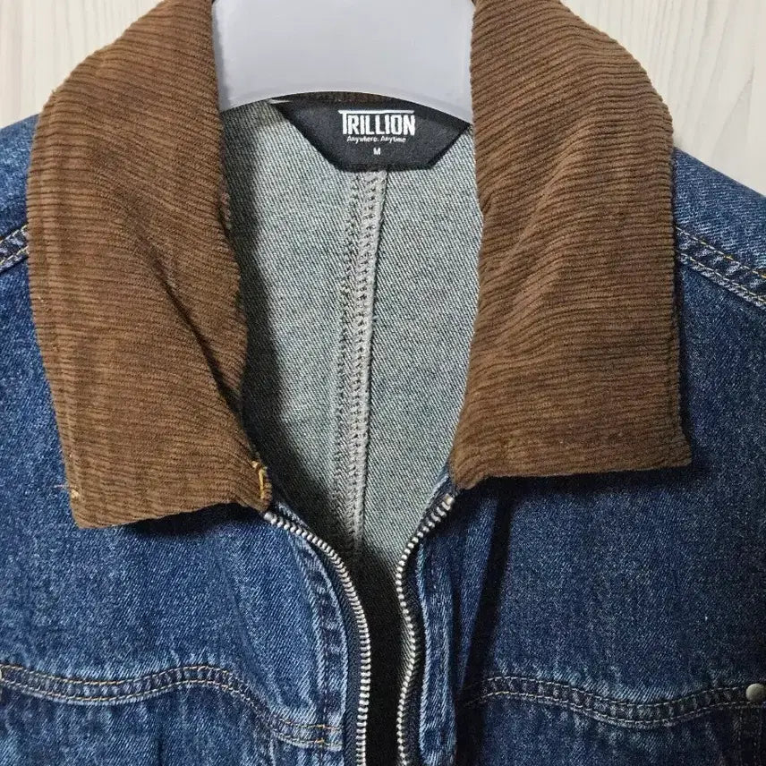 [BUNJANG] TRILLION Corduroy Denim Jacket / TRILLION 트릴리온 코듀로이 데님 자켓