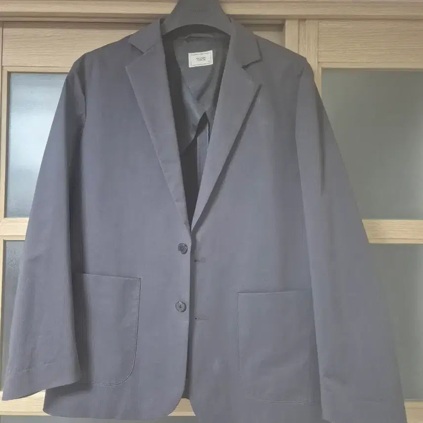 [BUNJANG] ANOTHER OFFICE Bonjour Single Jacket Coal Gray / 어나더오피스/Bonjour Single Jacket/Coal Gray/2