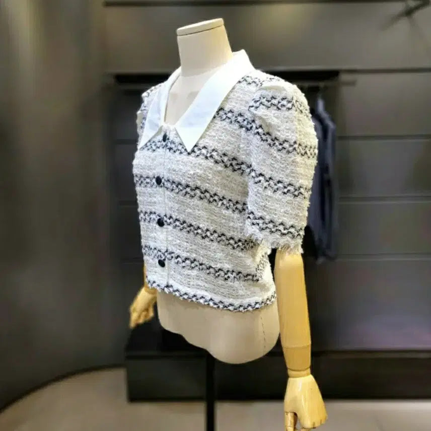 [SOLD OUT] [F]시슬리 발텍스 셔링 카라 니트 가디건