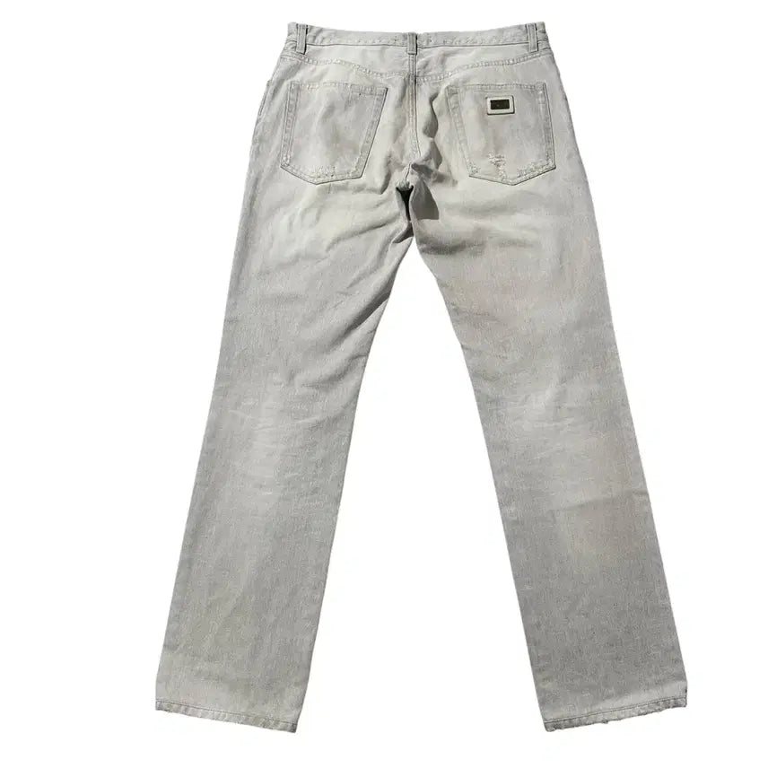 [SOLD OUT] [32-33,매장판] 돌체 앤 가바나 메탈 플레이트 디스트레스드 데님팬츠