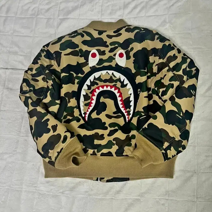 [BUNJANG] BAPE Shark Flight Jacket / 정품) 베이프 샤크 항공자켓 오늘까지 판매 마지막 가격