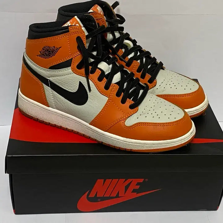 [BUNJANG] Jordan 1 Retro High OG Reverse Shattered Backboard Sneakers / (GS) 조던 1 레트로 하이 OG 리버스 쉐터드 백보드 245