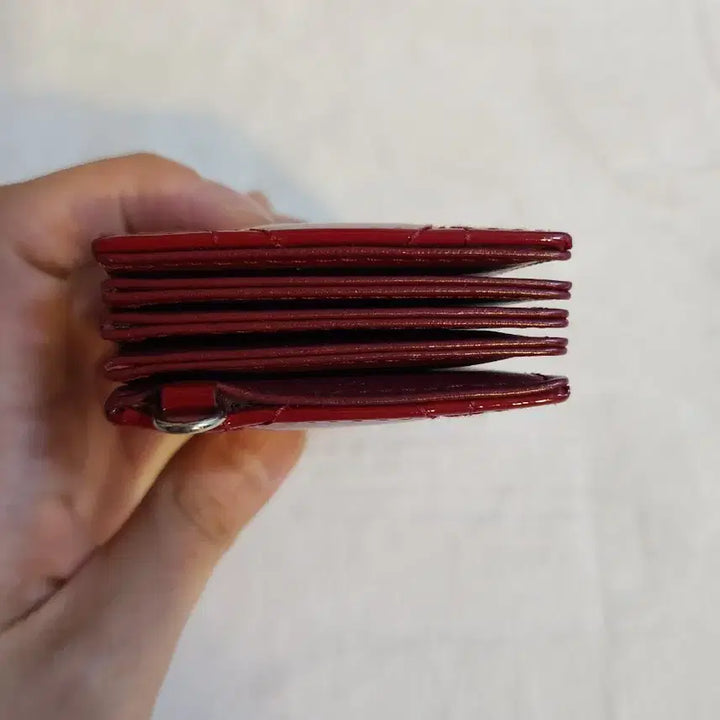 [SOLD OUT] 디올 레이디 디올 카드지갑 버건디
