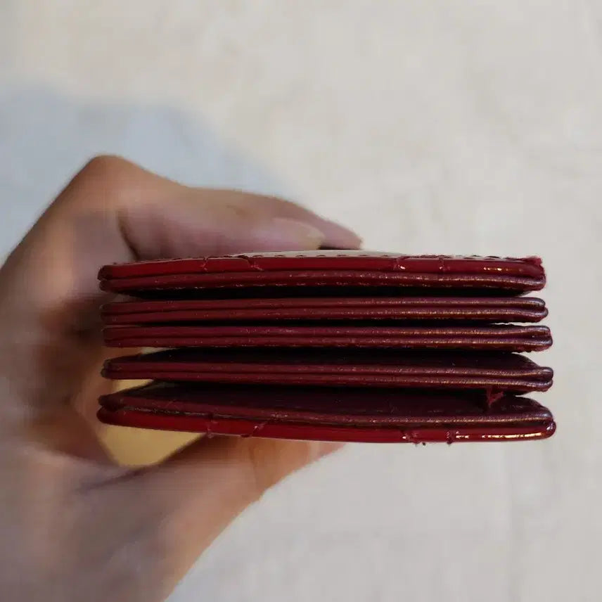 [SOLD OUT] 디올 레이디 디올 카드지갑 버건디