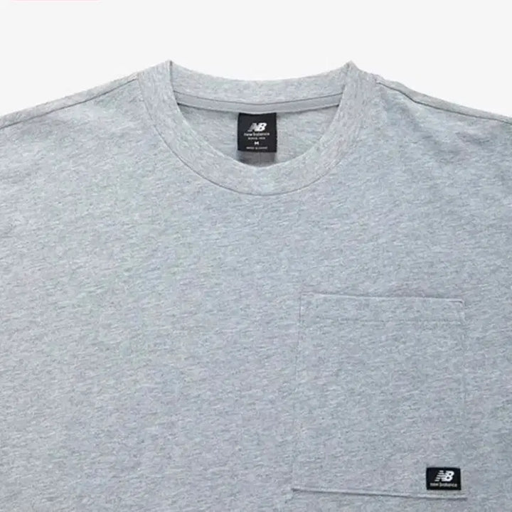 [BUNJANG] New Balance Pocket US Grey T-Shirt (New) / 뉴발란스 포켓 (US) 그레이 반팔티 새상품