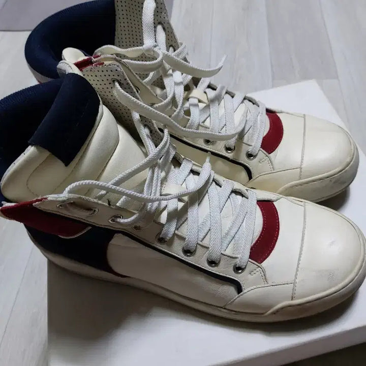 [BUNJANG] Balmain Sneakers Red/White/Blue Size 42 / 발망 스니커즈 사이즈 42 레드/화이트/블루