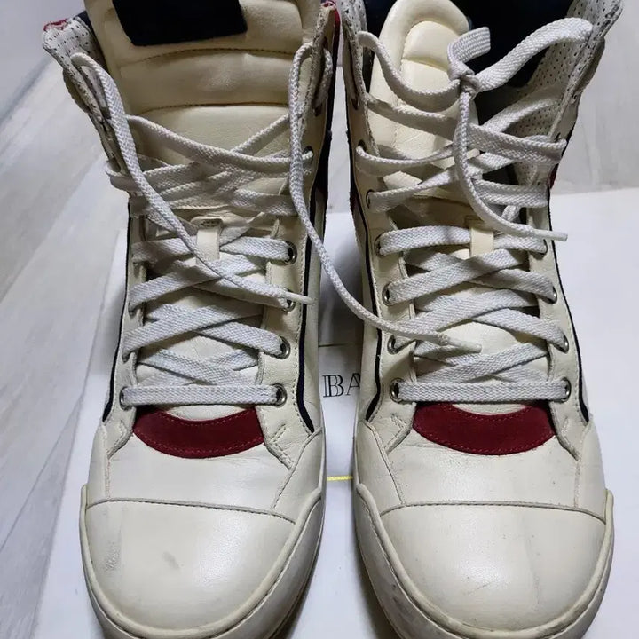 [BUNJANG] Balmain Sneakers Red/White/Blue Size 42 / 발망 스니커즈 사이즈 42 레드/화이트/블루