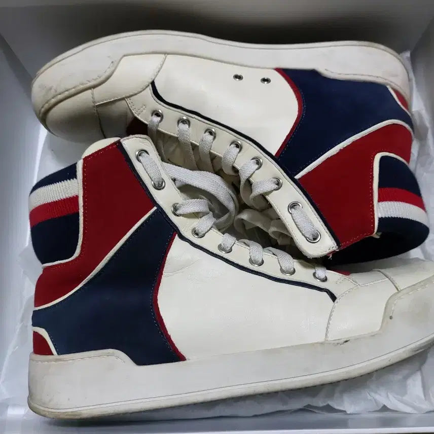 [BUNJANG] Balmain Sneakers Red/White/Blue Size 42 / 발망 스니커즈 사이즈 42 레드/화이트/블루