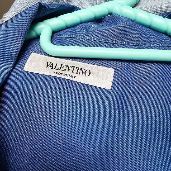 [BUNJANG] VALENTINO Blue Flower Silk Shirt / VALENTINO 블루 플라워 실크 셔츠  오버핏 105~110